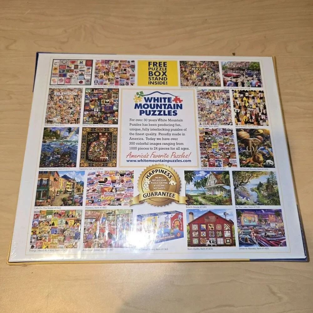 White Mountain MICHIGAN THE GREAT LAKES STATE 1000 Pc. Puzzle Mellett NEW/SEALED